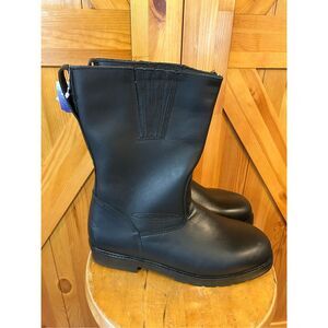 Cruiserworks Black Leather Classic Motorcycle Boots Men's Size 11.5M NWT